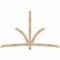 Ekena Millwork Davenport Rough Sawn Timber Gable Bracket, Douglas Fir, 96"W x 60"H x 2"D x 4"F, 15/12 Pitch GBW096X60X0204DAV00RDF - alternate 1